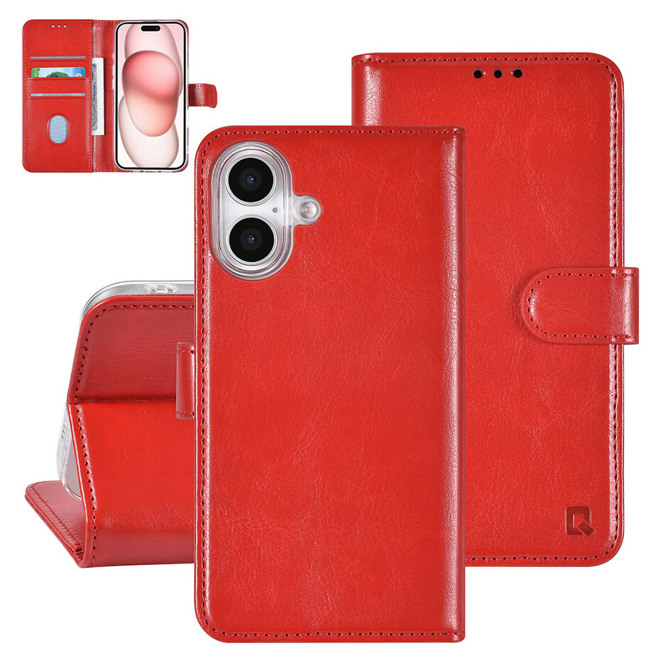 iPhone 16 - UNIQ Accessory Wallet cover - Red