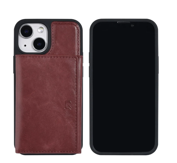 iPhone 13 Mini - UNIQ Accessory Detachable Wallet Backcover - Red