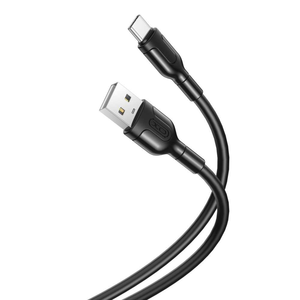 XO USB-A til USB-C kabel - 1M - Sort