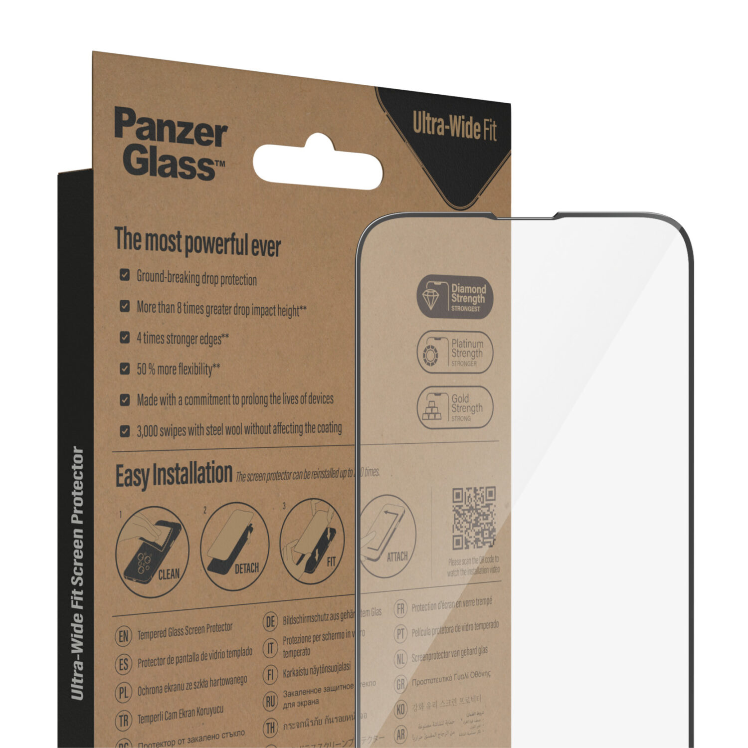 iPhone 13 / 13 Pro / 14 - Edge-To-Edge Black (AB) - PanzerGlass - Billede 6