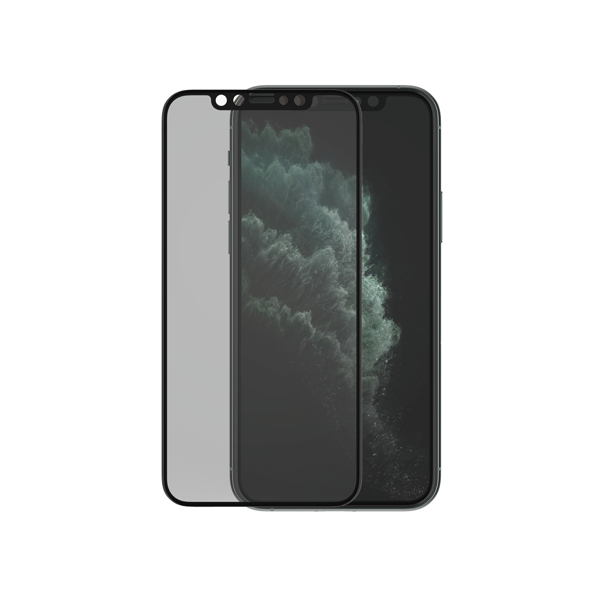iPhone X / XS / 11 Pro - Edge-To-Edge Black (AB) - PanzerGlass (Privacy) - Billede 2