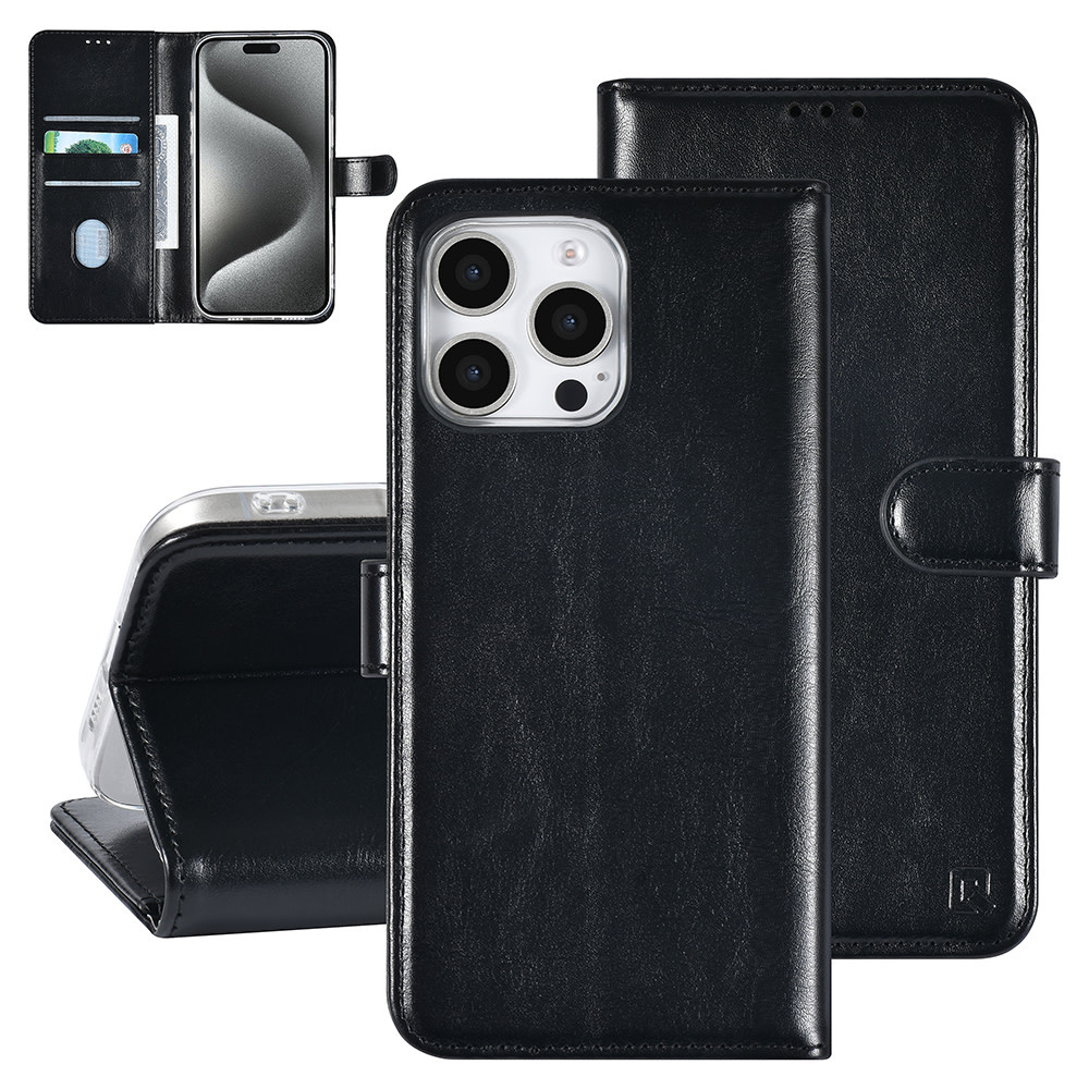 iPhone 16 Pro Max - UNIQ Accessory Wallet cover - Black - Billede 2