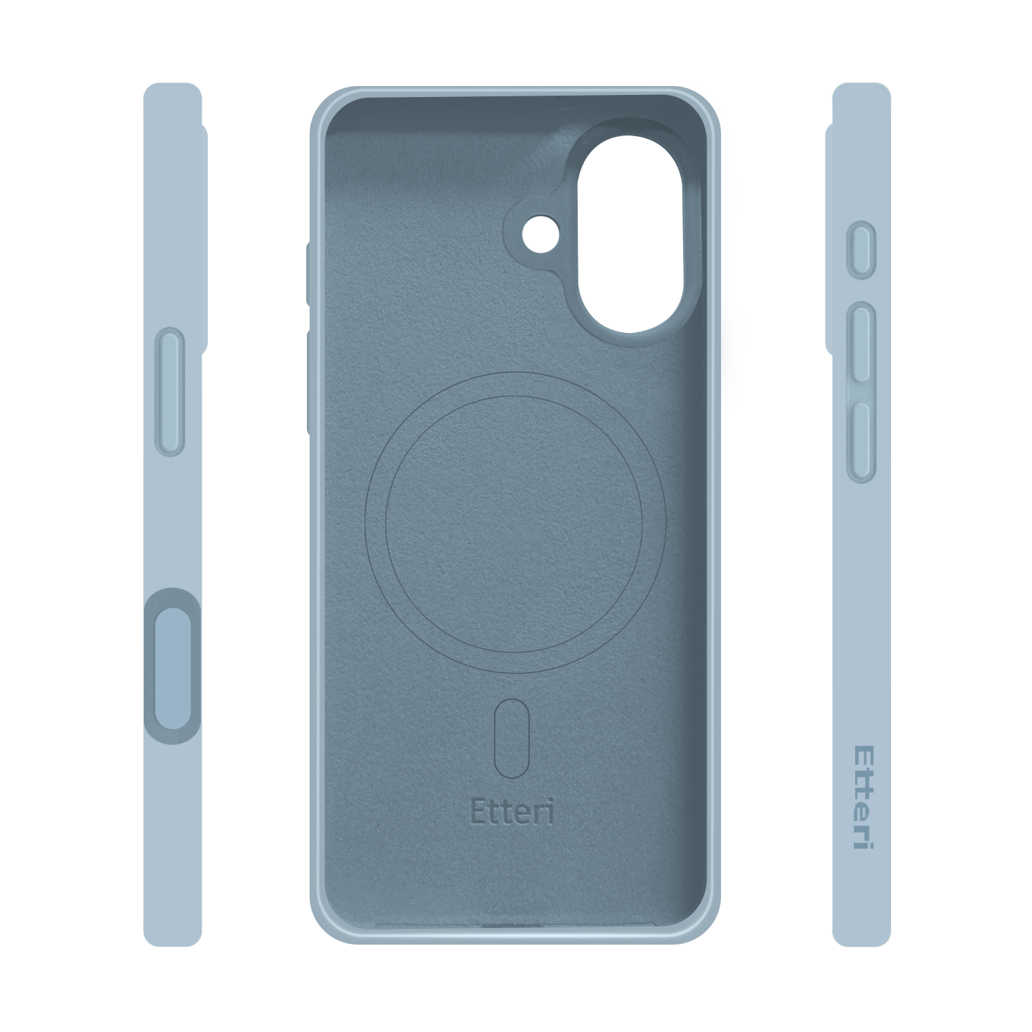 iPhone 17 - Etteri Silicone Mag Cover - Light Blue - Billede 2