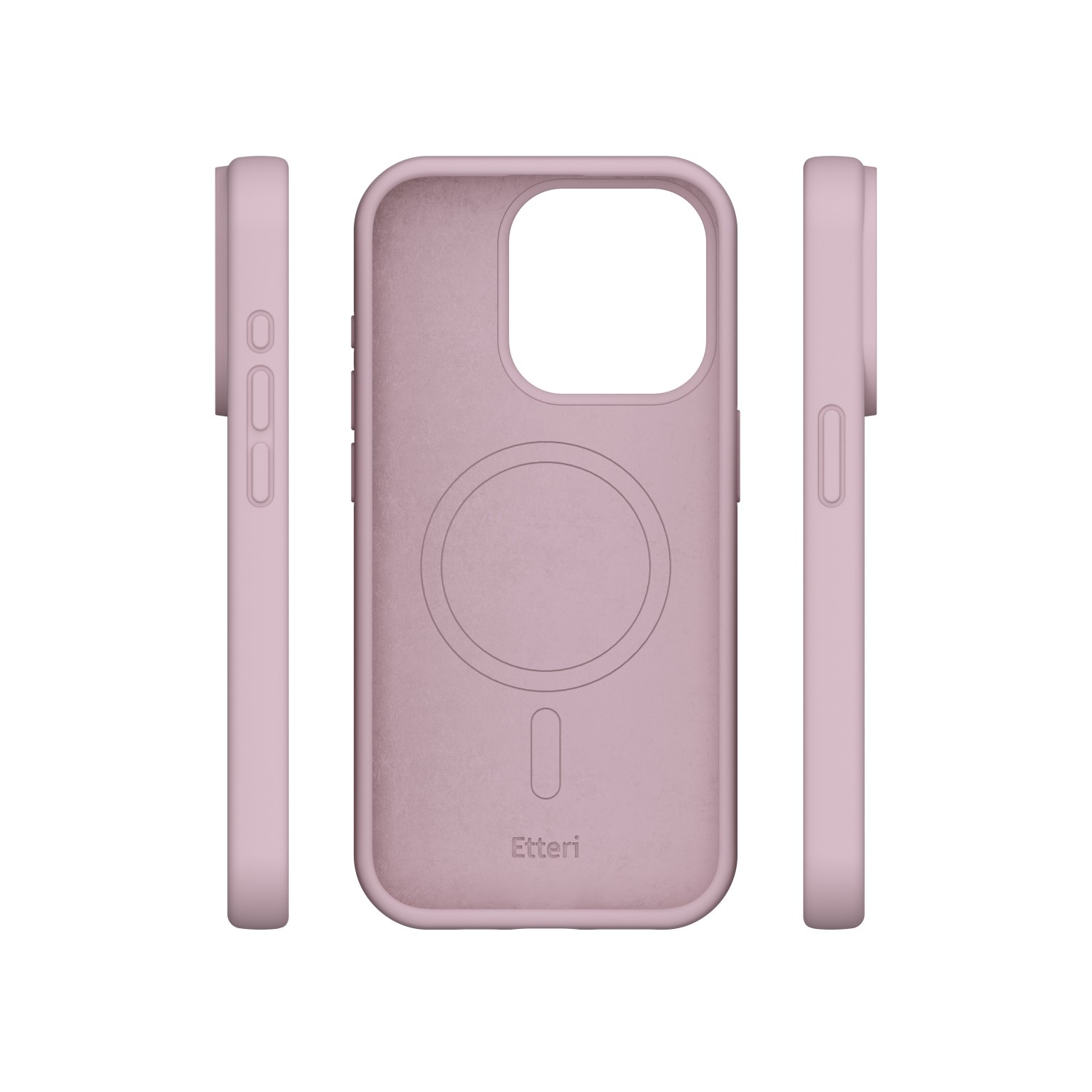 iPhone 15 Pro - Etteri Silicone Mag Cover - Light Pink - Billede 2
