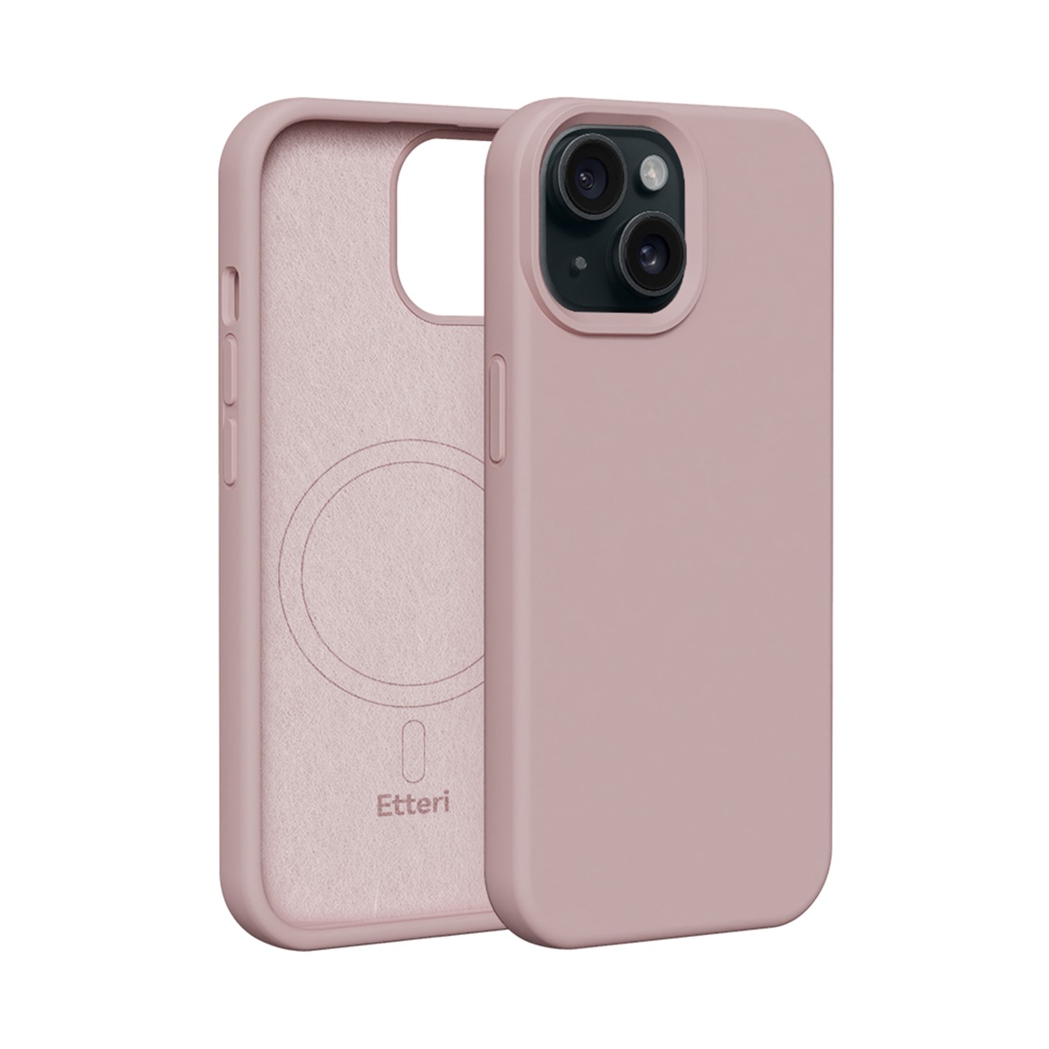 iPhone 15 - Etteri Silicone Mag Cover - Light Pink
