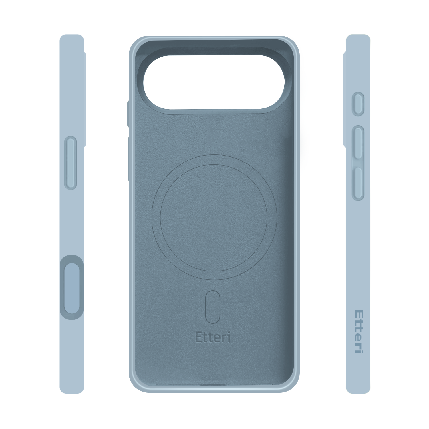 iPhone 17 Air - Etteri Silicone Mag Cover - Light Blue - Billede 2