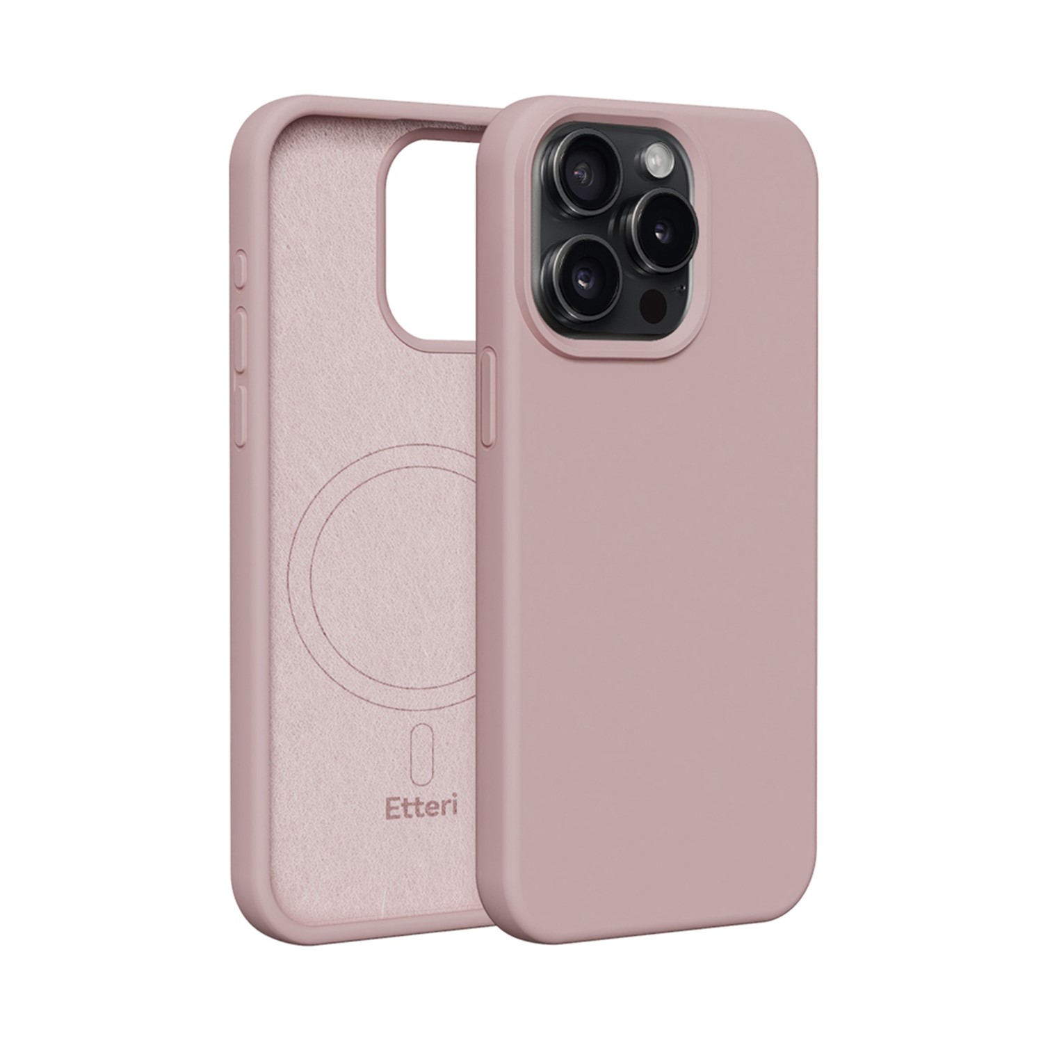 iPhone 15 Pro - Etteri Silicone Mag Cover - Light Pink