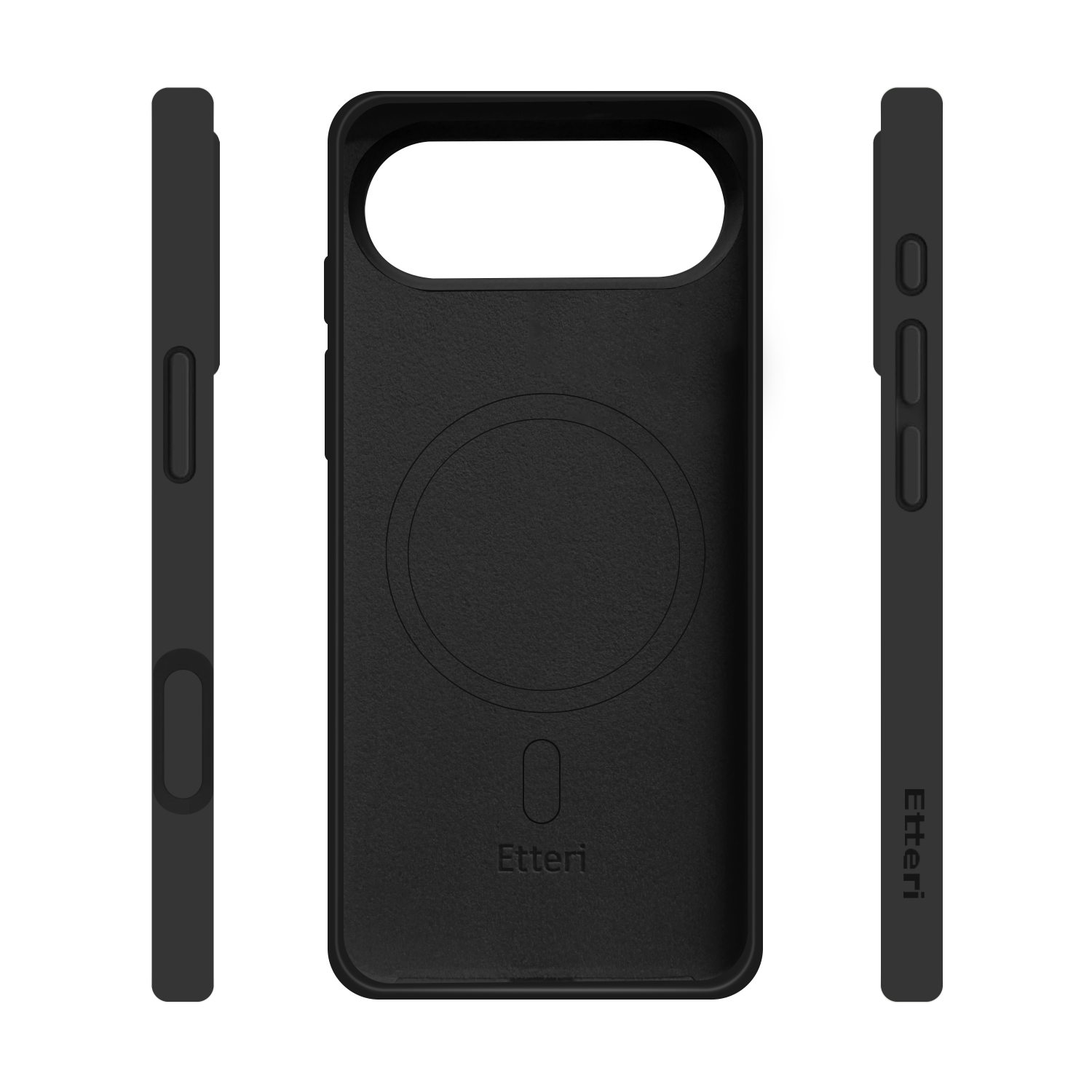 iPhone 17 Air - Etteri Silicone Mag Cover - Black - Billede 2