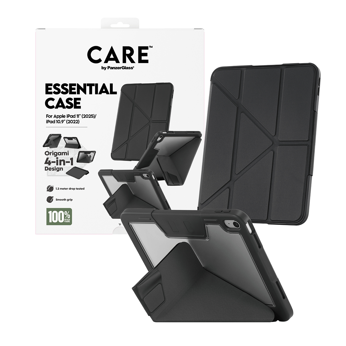 iPad 10 (2022) 10.9'' / 11 (2025) 11'' - CARE by PanzerGlass Essential Cover - Black - Billede 5