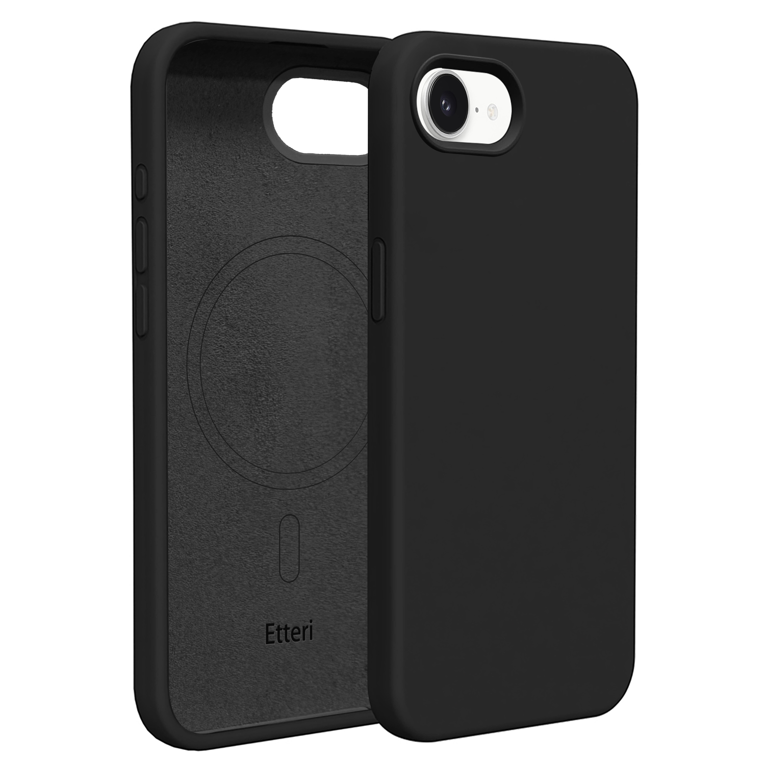 iPhone 16e / 17e - Etteri Silicone Mag Cover - Black