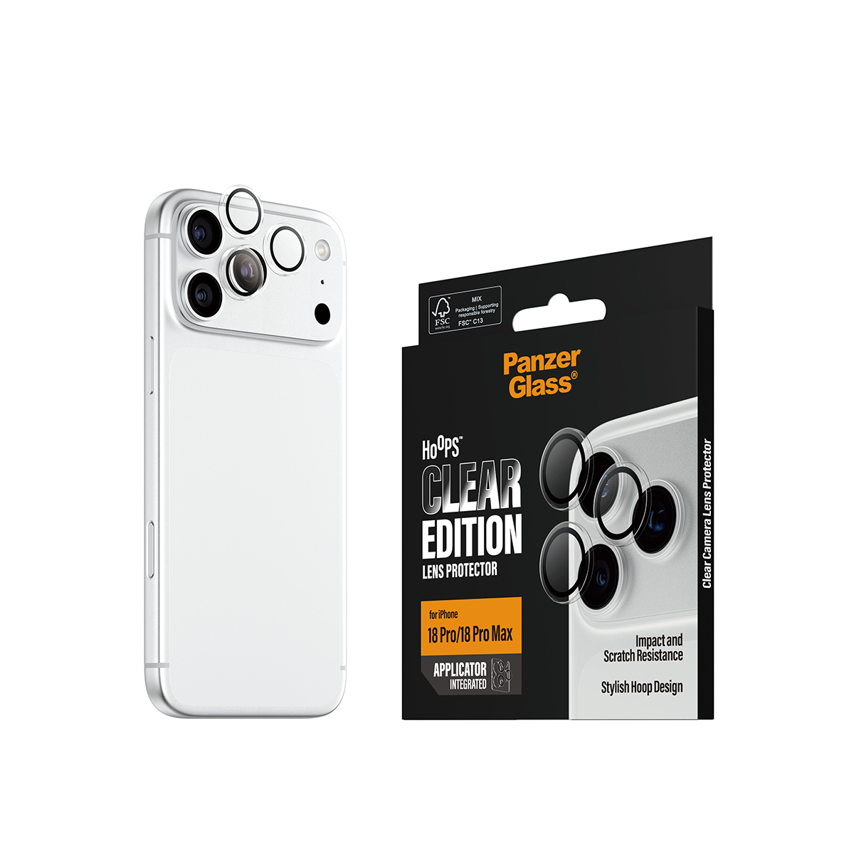iPhone 18 Pro / 18 Pro Max - PanzerGlass Hoops Kamerabeskyttelse - Billede 7