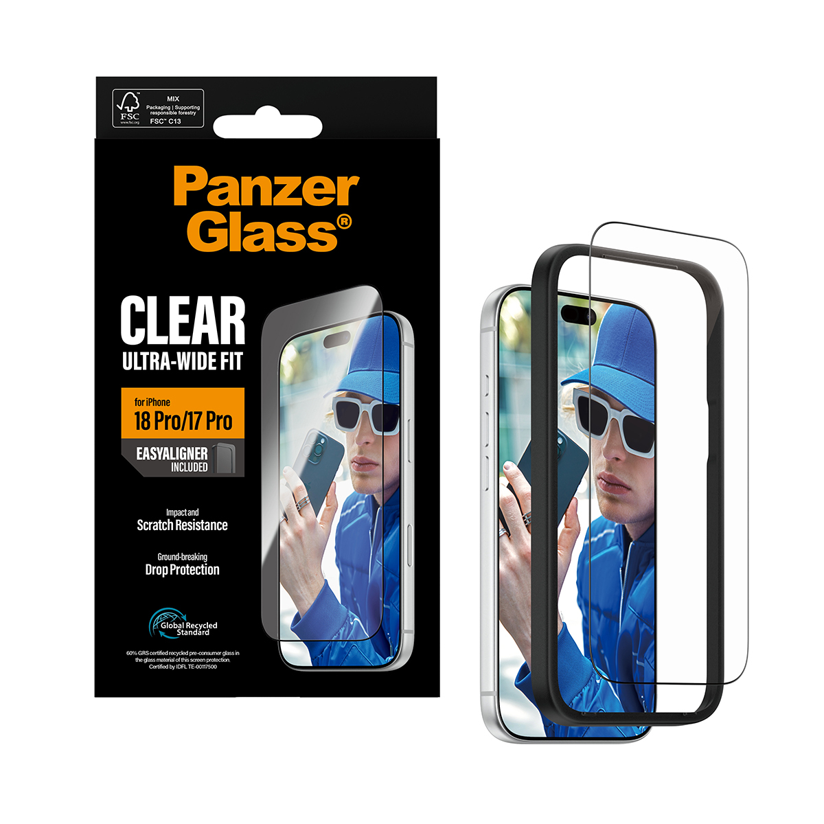 iPhone 17 Pro / 18 Pro - Edge-To-Edge Black - PanzerGlass - Billede 5