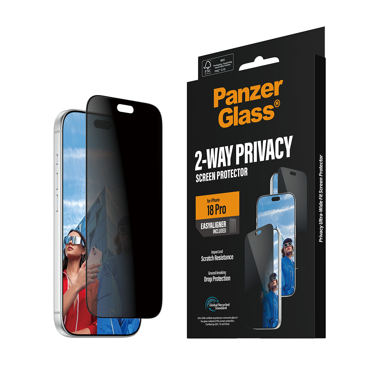 iPhone 18 Pro - Edge-To-Edge - PanzerGlass (Privacy) - Billede 7