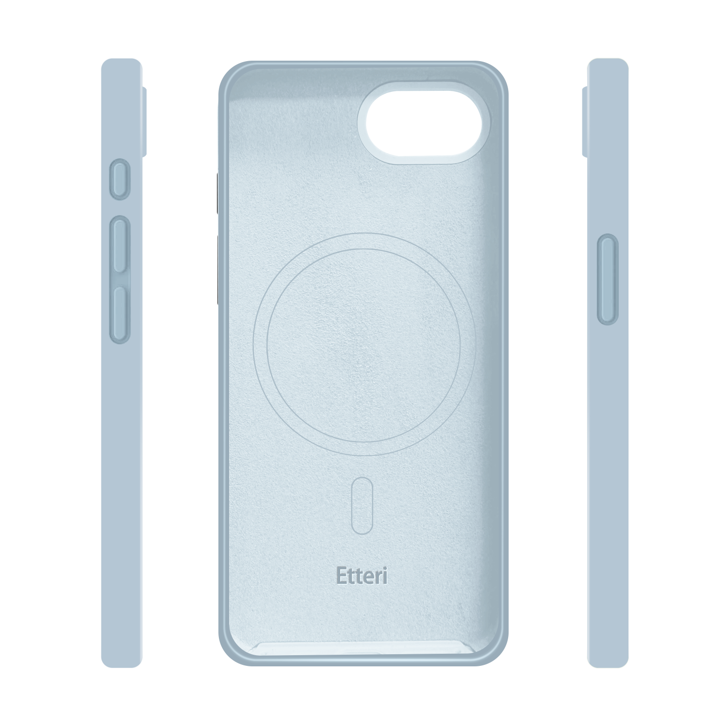 iPhone 16e / 17e - Etteri Silicone Mag Cover - Light Blue - Billede 2