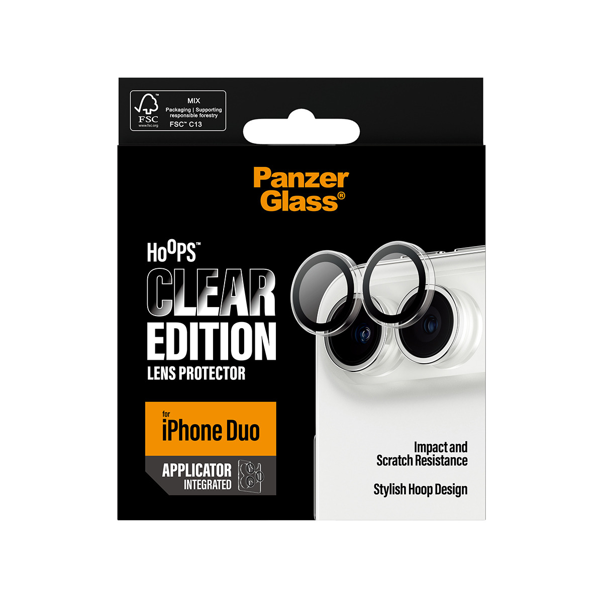 iPhone Duo - PanzerGlass Hoops Kamerabeskyttelse - Billede 4