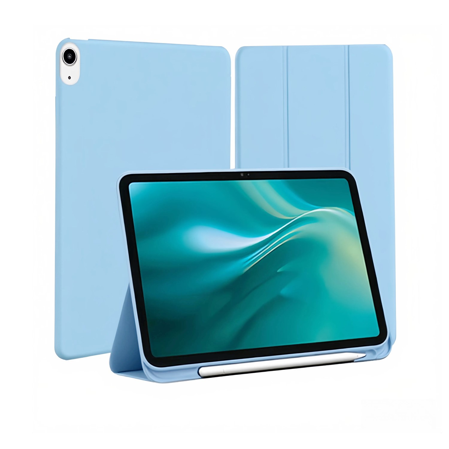 iPad 10 (2022) 10.9'' / 11 (2025) 11'' / 12 (2026) 11'' - Etteri Tri-fold Cover - Light Blue