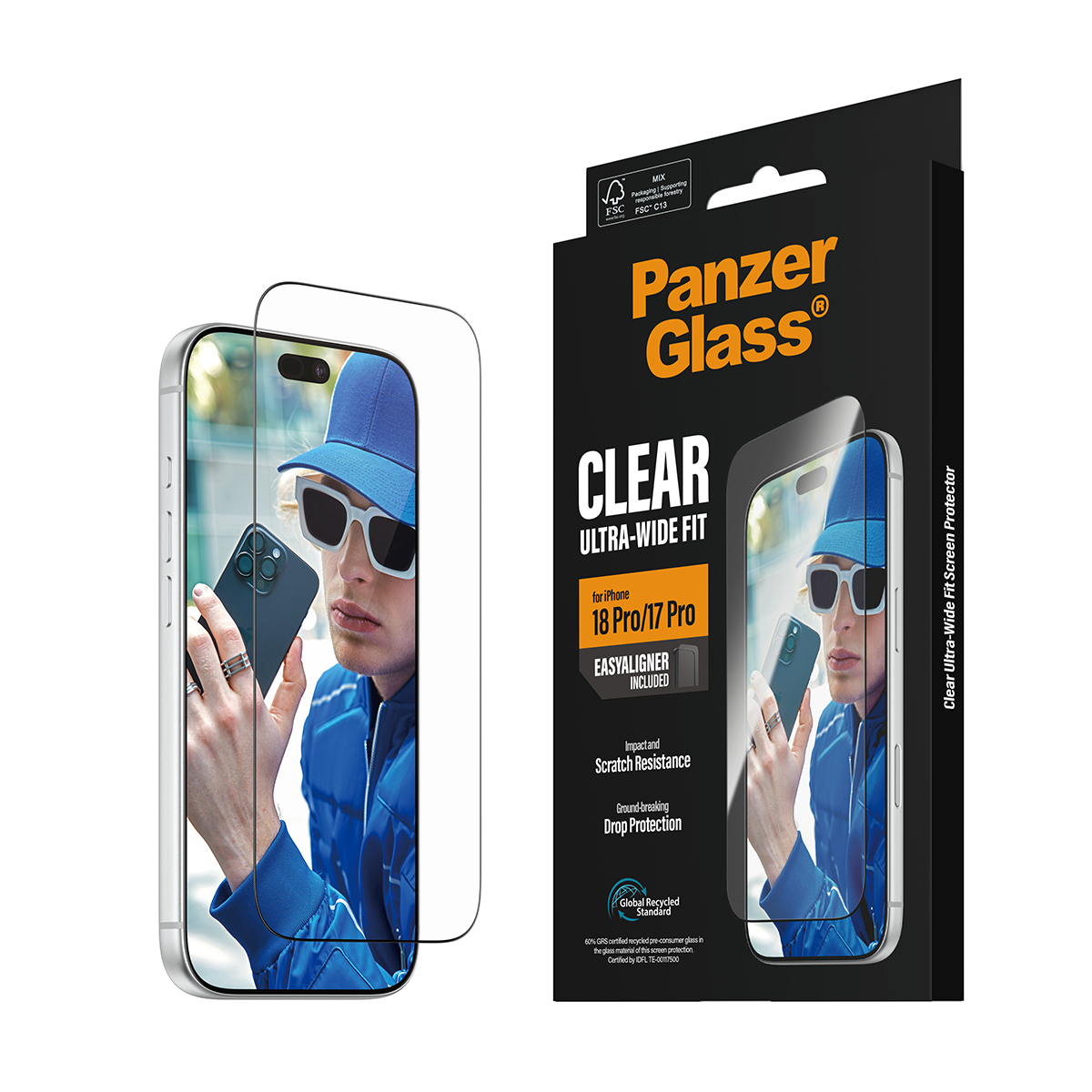 iPhone 17 Pro / 18 Pro - Edge-To-Edge Black - PanzerGlass - Billede 6