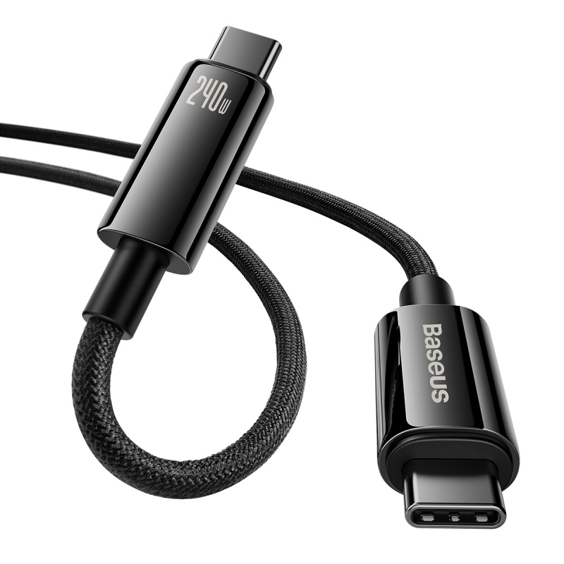Baseus Tungsten USB-C Ladekabel - 240W PD - 3M - Billede 3